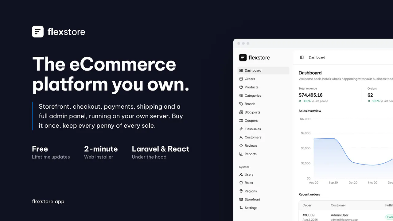 FlexStore - Self-hosted eCommerce gallery image
