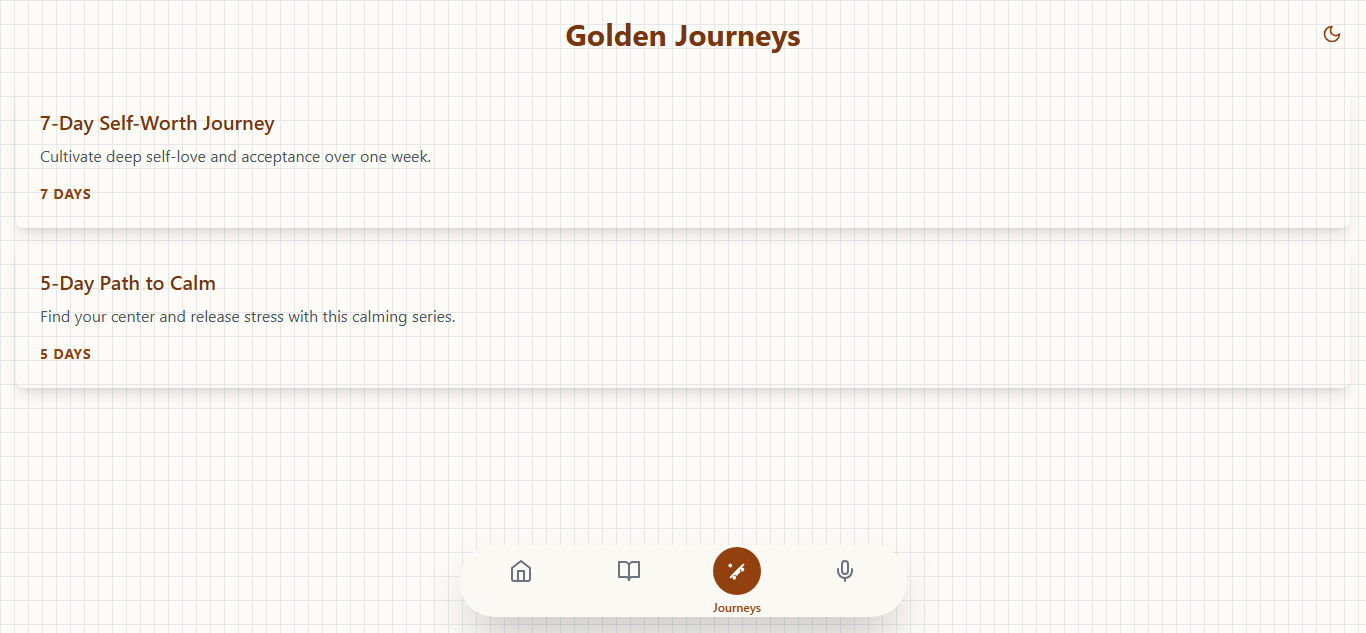 Golden Affirmations - A Curated Library of meditations media 4