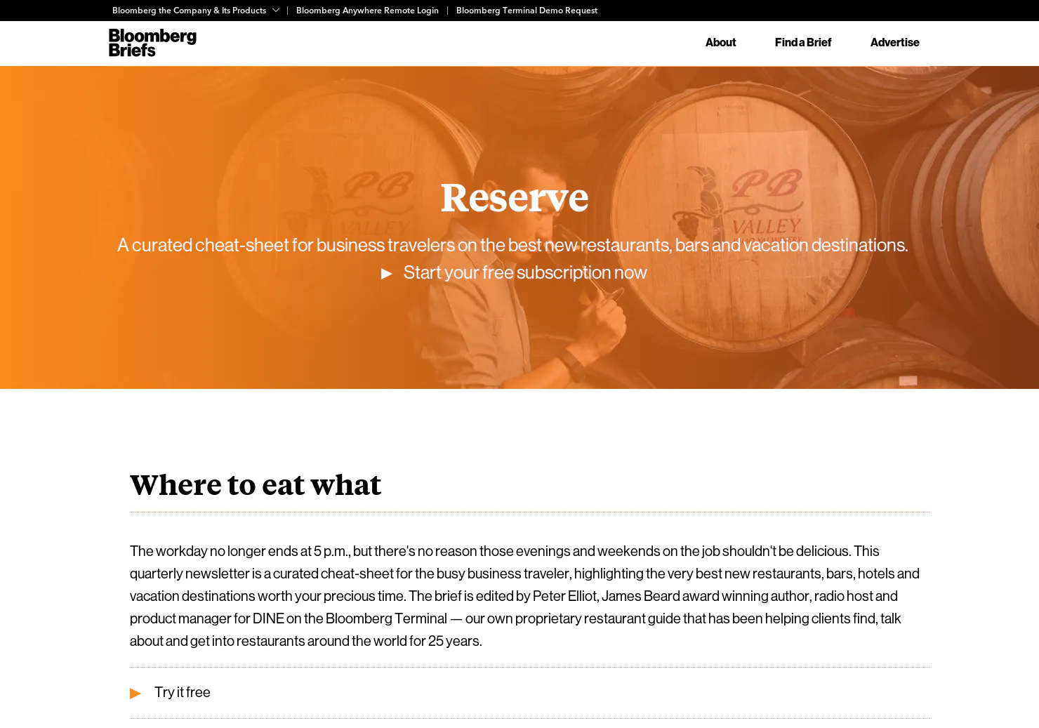 Bloomberg Reserve