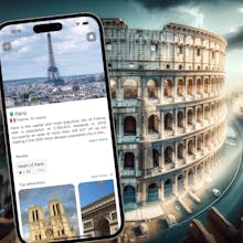 Aventure auditive inoubliable : Un voyageur captivé par l&rsquo;expérience audio immersive de QuideApp, créant un sentiment d&rsquo;émerveillement et d&rsquo;excitation tout en découvrant une nouvelle destination.