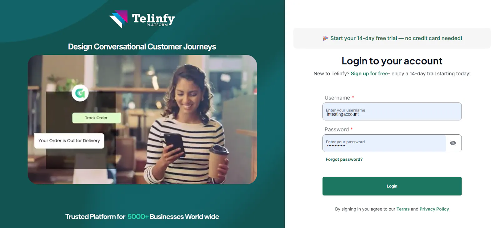Telinfy by GreenAds Global screenshot 1