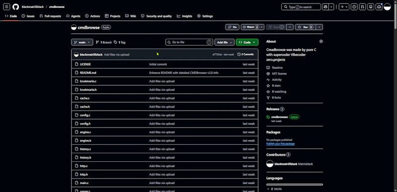 cmdbrowse screenshot 2