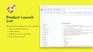Launch List gallery image