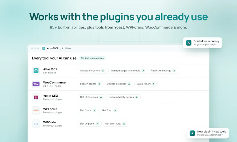 AtlasMCP: MCP Server for WordPress screenshot 6
