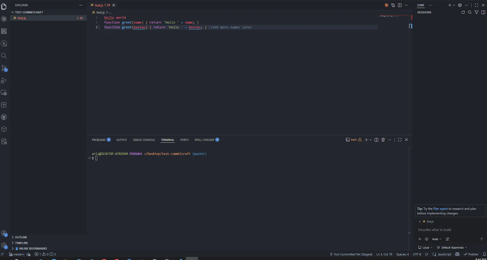 CommitCraft screenshot 1