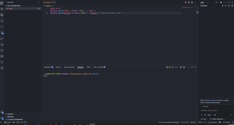 CommitCraft screenshot 1