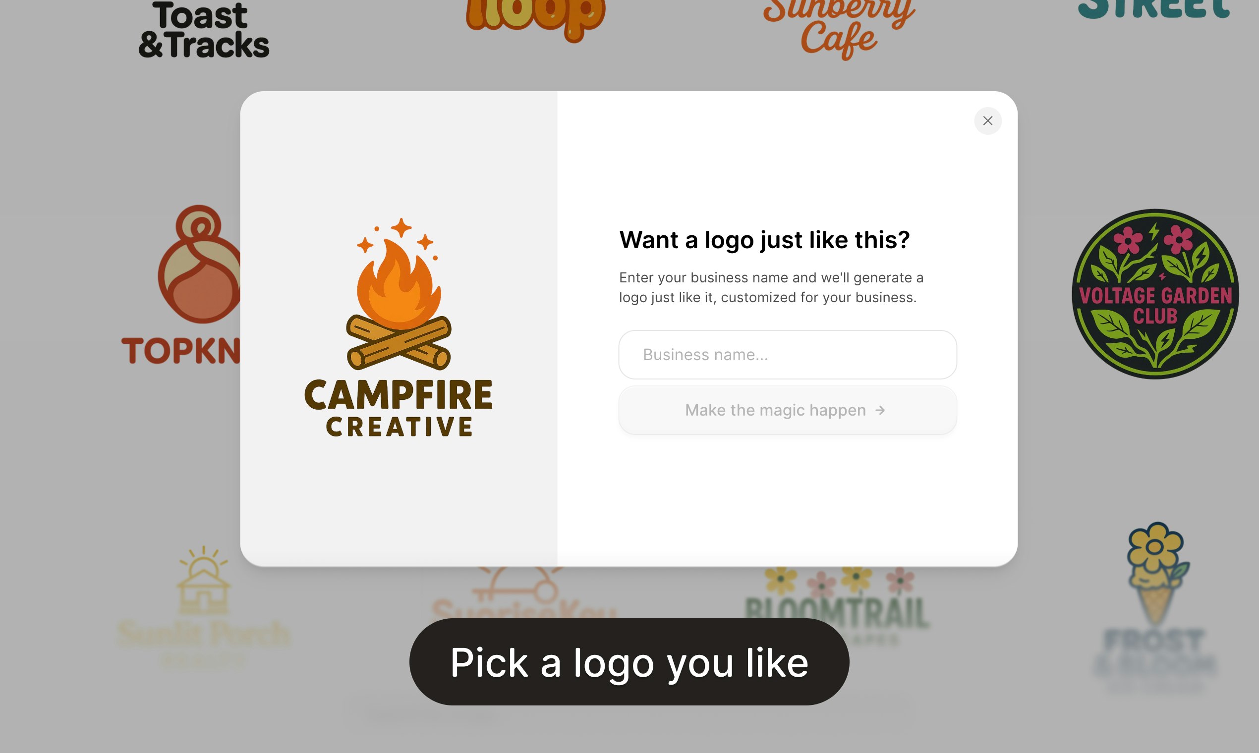 AI Logo Generator - Screenshot 3 showing product features and functionality