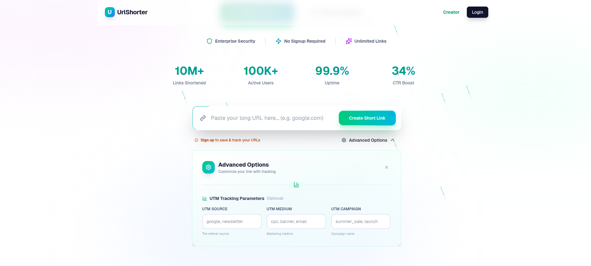 UrlShorter - Screenshot 3 showing product features and functionality