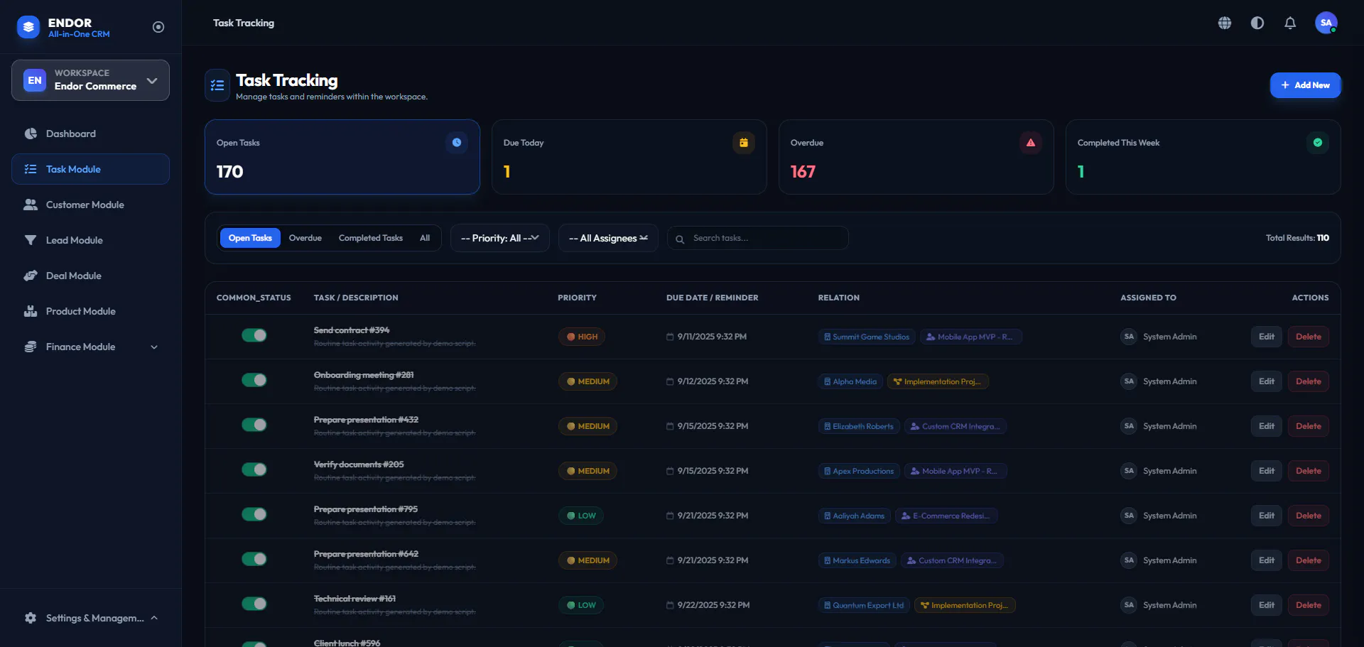 Endor All-in-One CRM gallery image