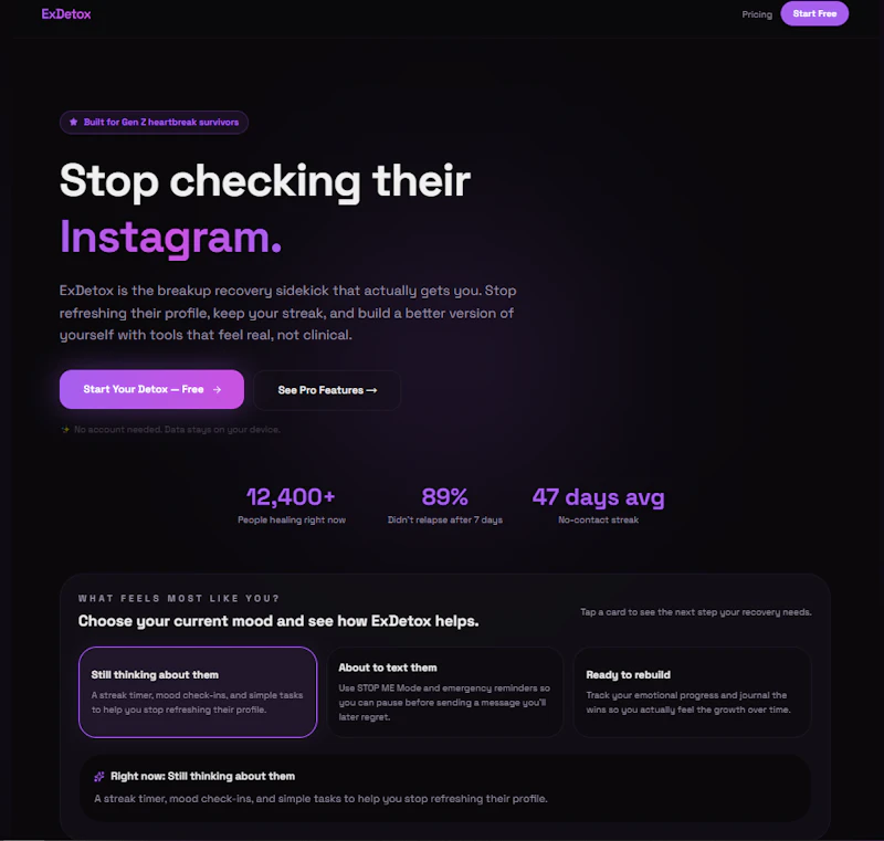 ExDetox screenshot 1