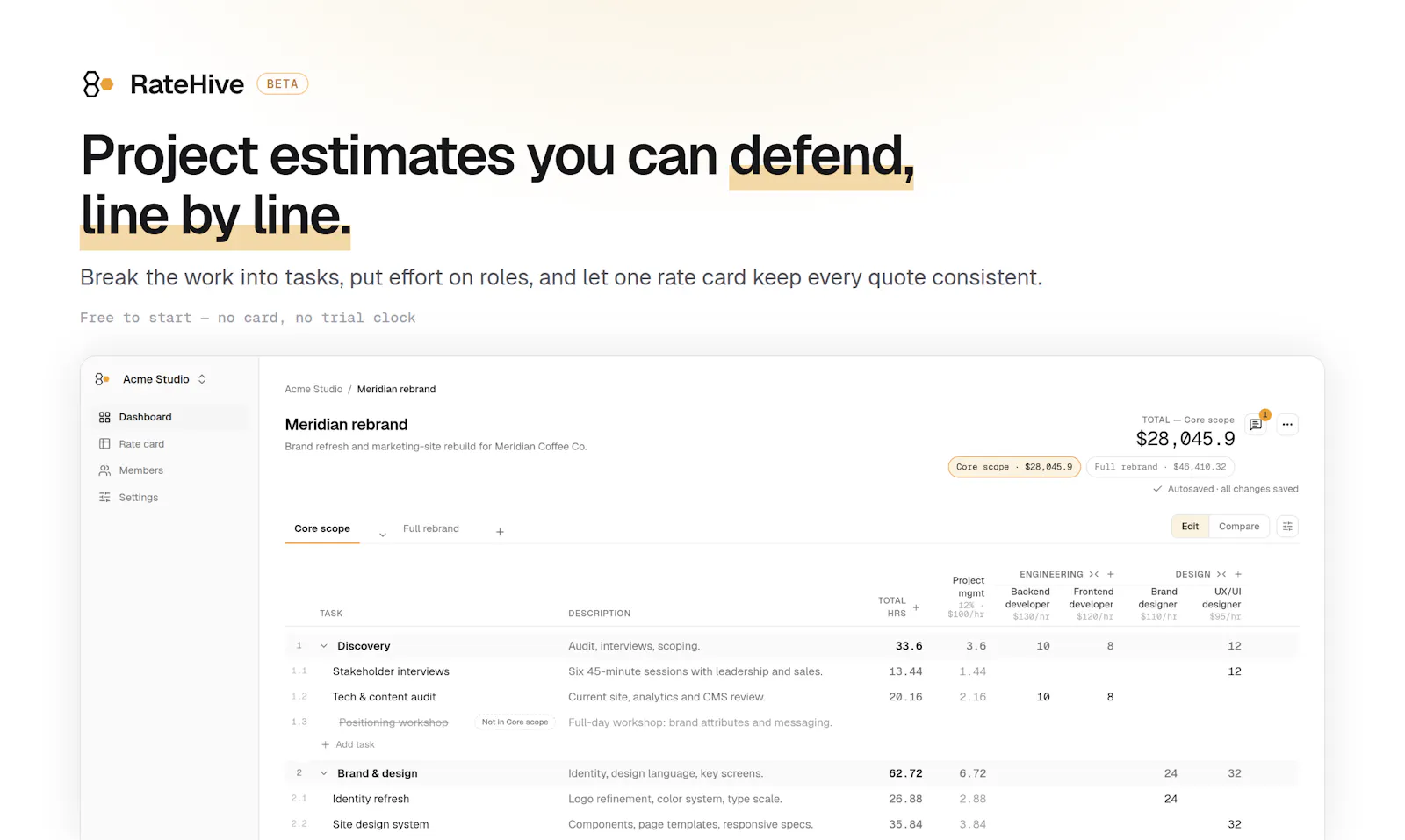 RateHive screenshot 2