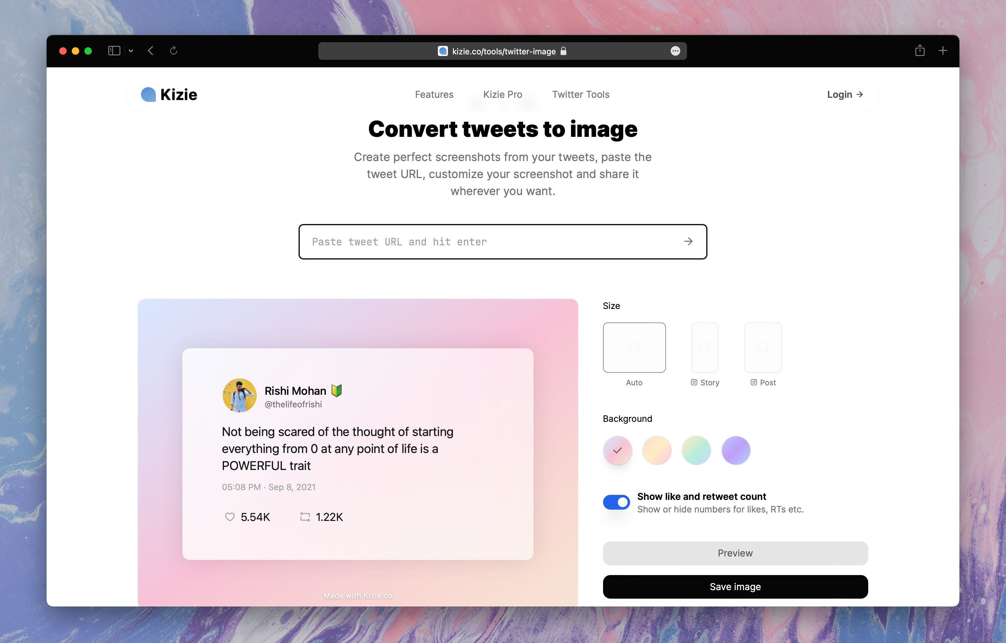 Kizie for Twitter gallery image