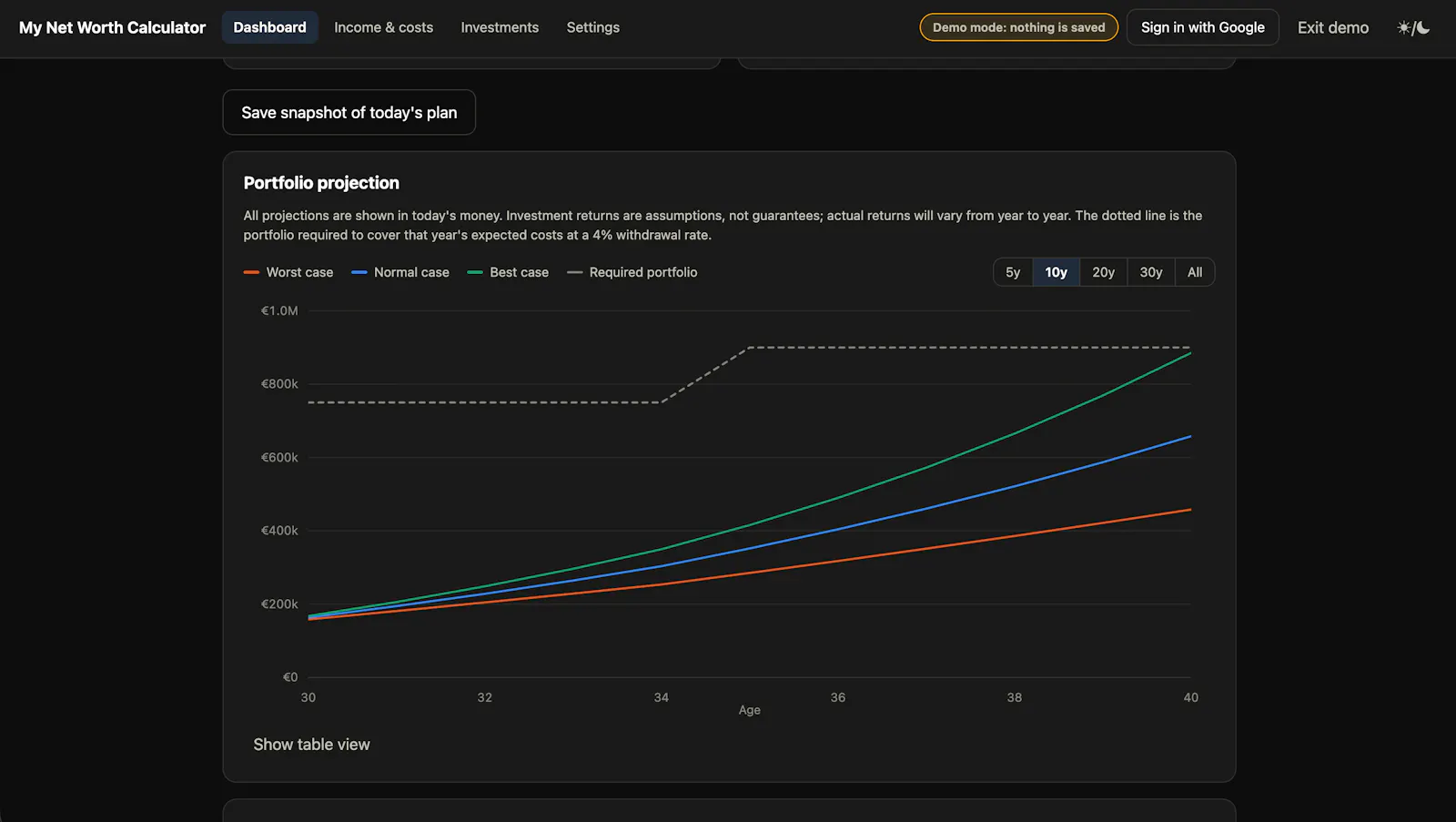 My Net Worth Calculator screenshot 2