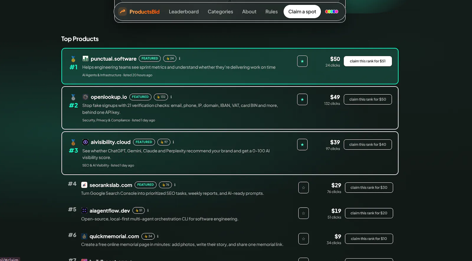ProductsBid screenshot 2