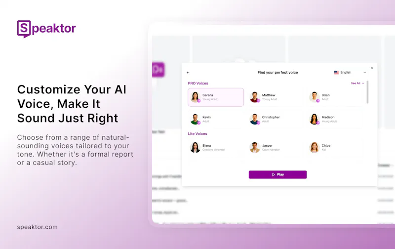 Speaktor — AI Voice Generator screenshot 4