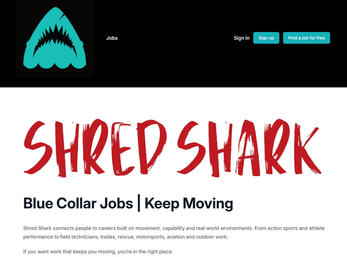 Shred Shark のプロダクトバナー