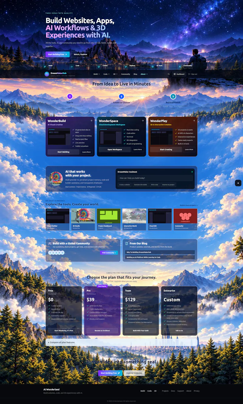 DreamMakerHub screenshot 1