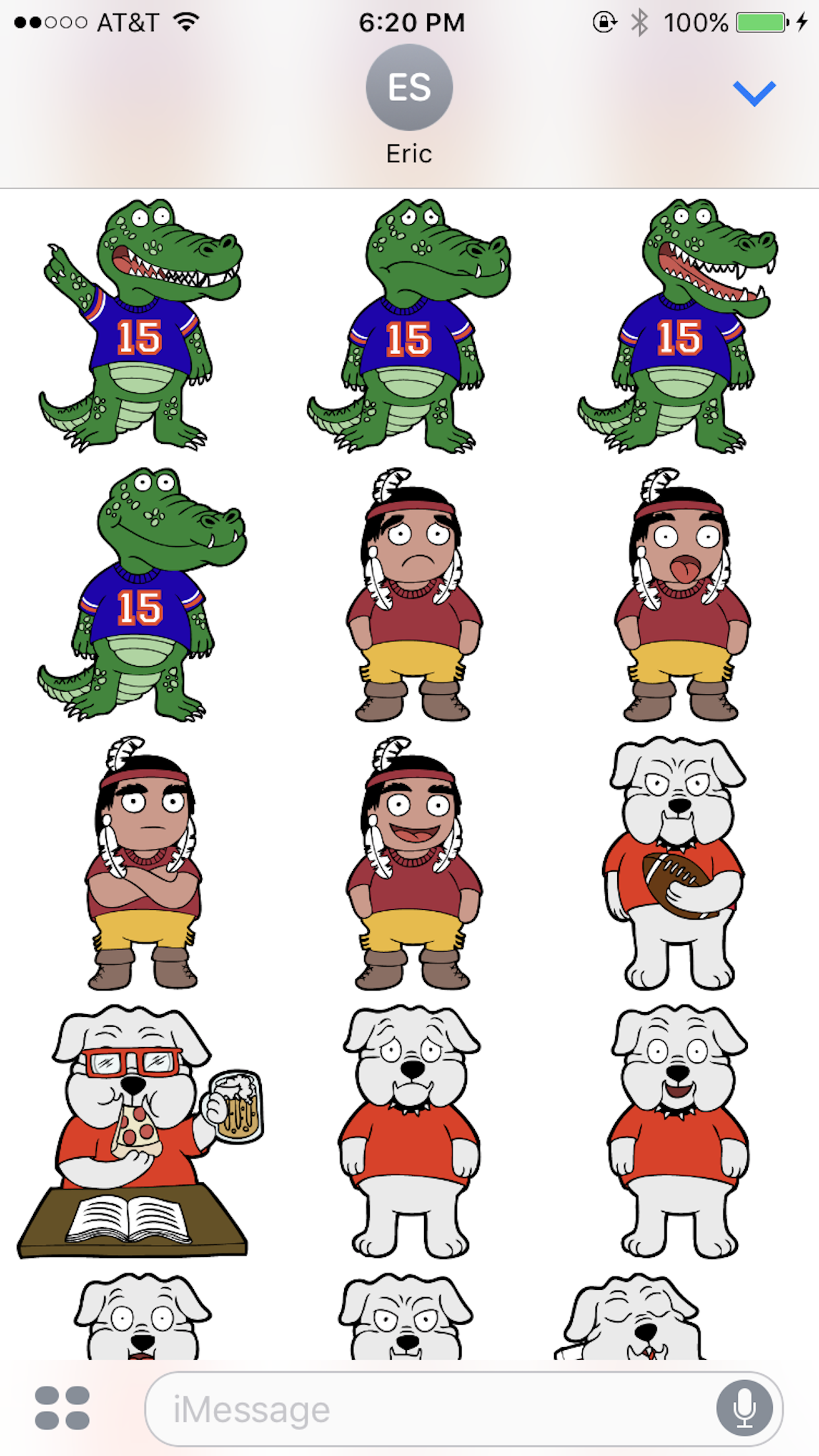 Rivalry Stickers: College Football gallery image