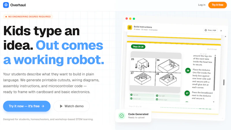 Overhaul, Build Robots from Ideas screenshot 1