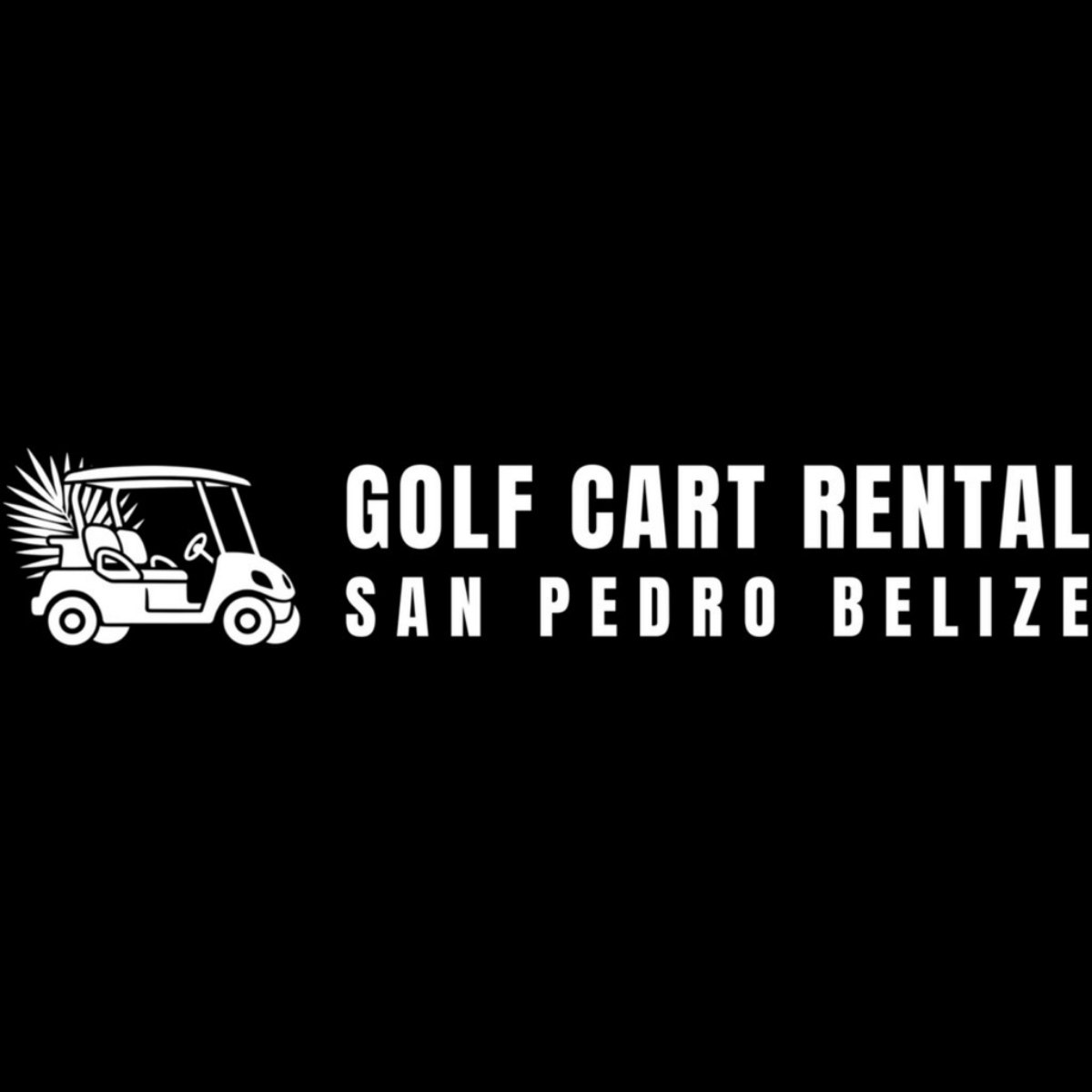 Golf Cart Rental San Pedro Belize - Product Hunt launch logo and brand identity