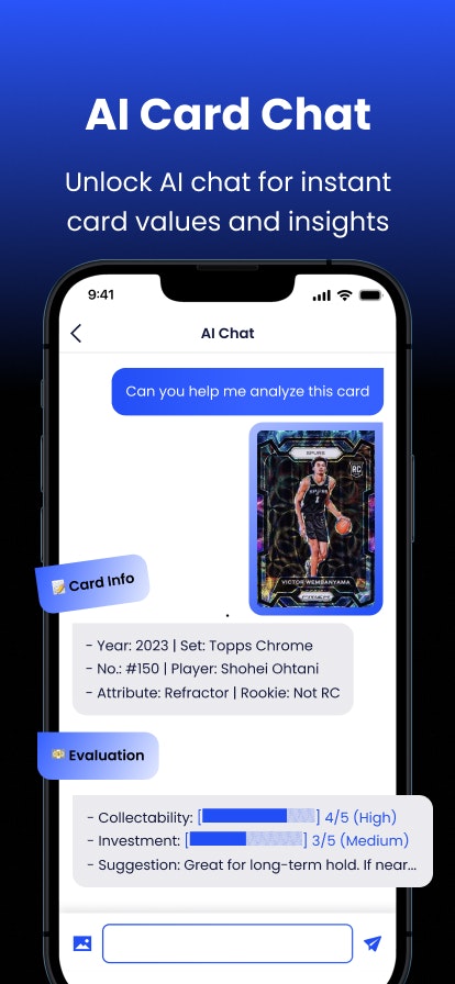 CardX AI: Sports Card Scanner - Screenshot 5 showing product features and functionality