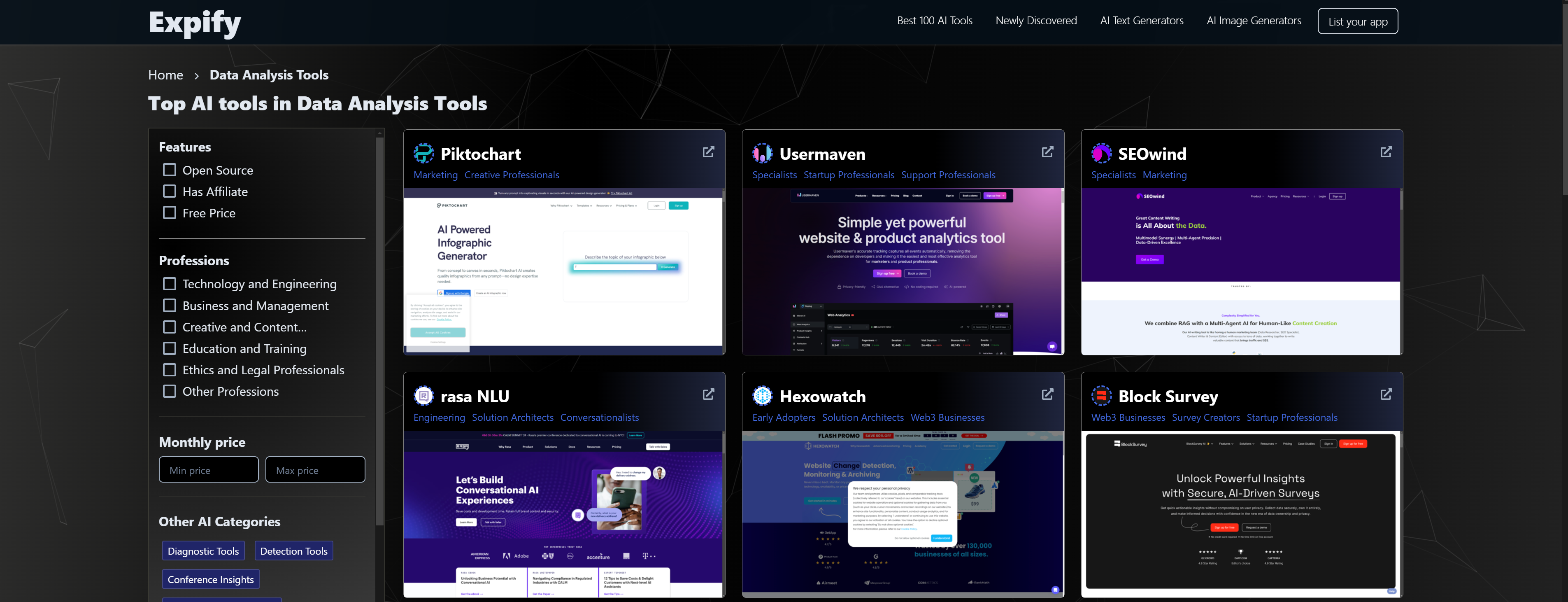 expify.ai - Größter KI -Tools -Verzeichnis auf dem Planeten Medien 1