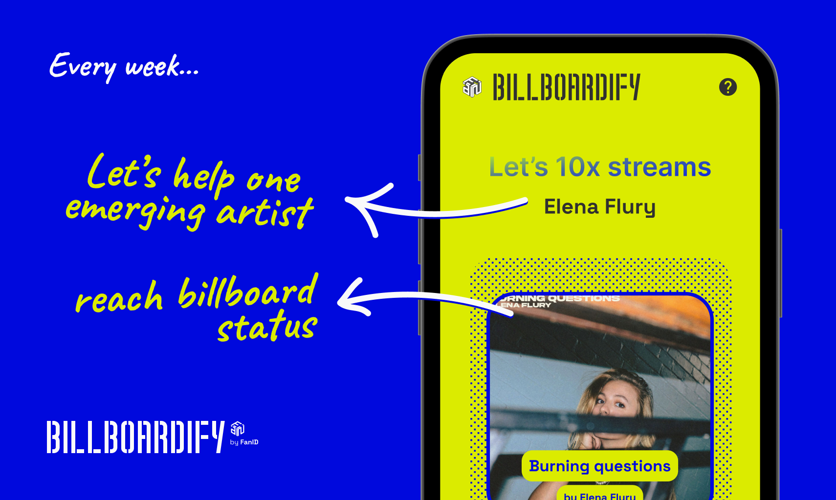Billboardify - 신흥 아티스트가 광고판 상태에 도달하도록 돕자 미디어 1