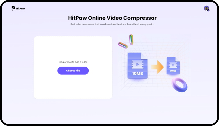 Media Pemampat video dalam talian hitpaw 3