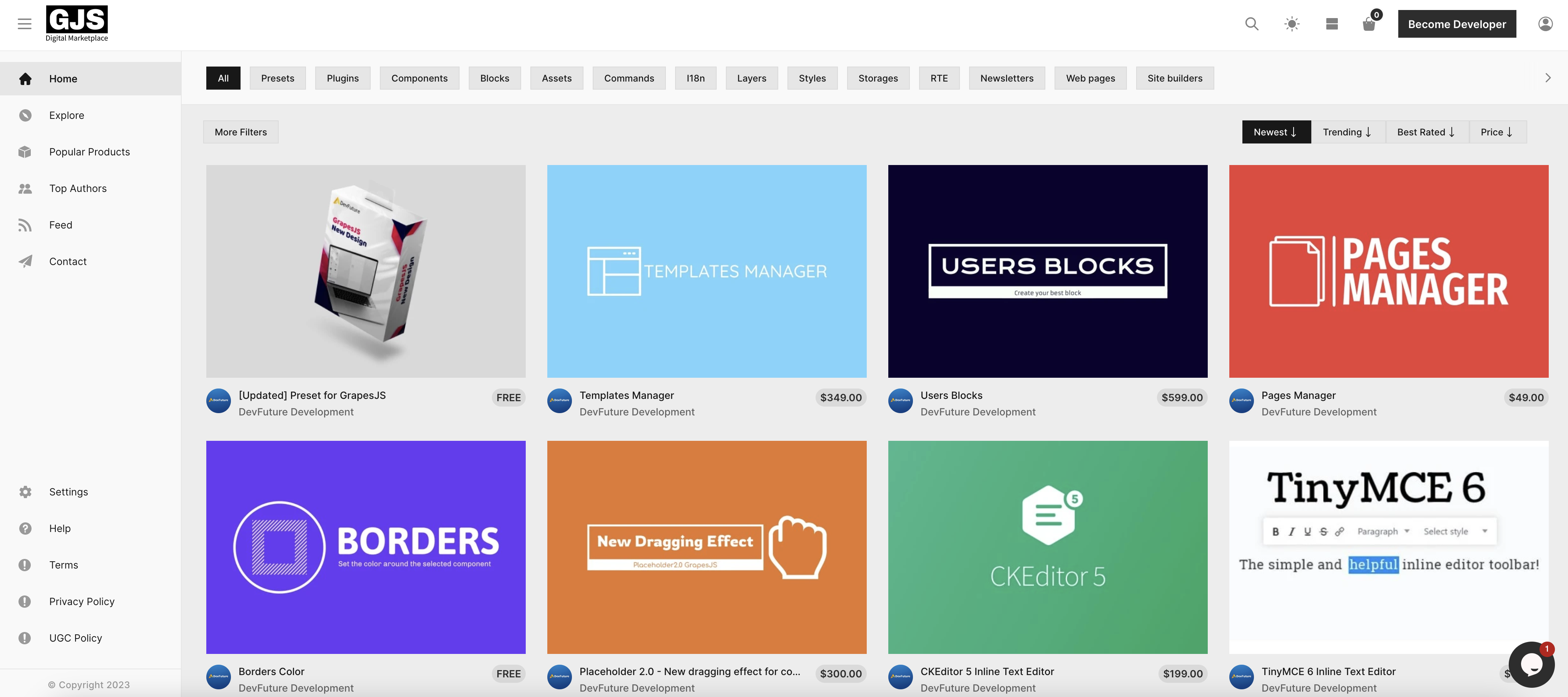 Grapesjs Digital Marketplace media 3