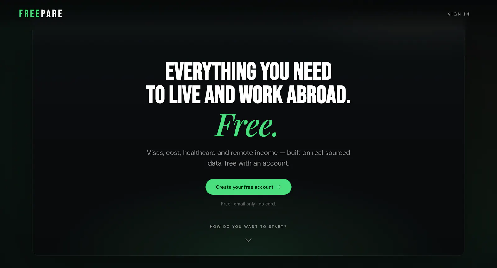 Freepare screenshot 2