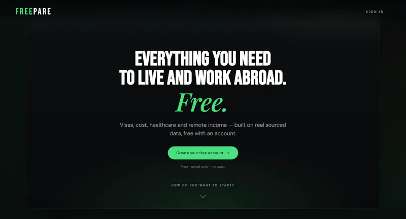 Freepare screenshot 2