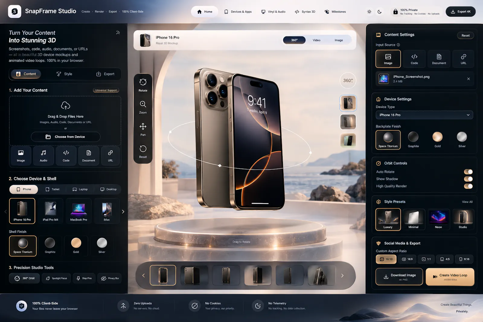 SnapFrame Studio screenshot 2