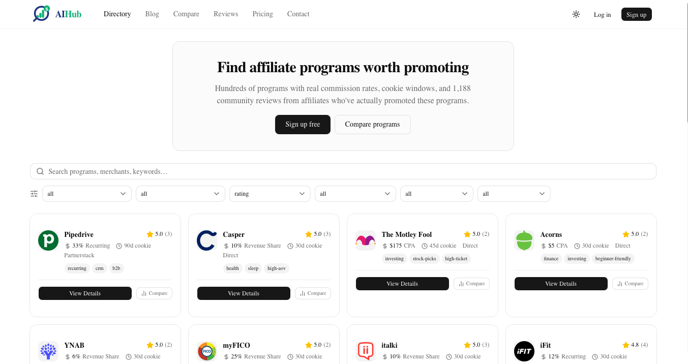 Affiliate Info Hub gallery image