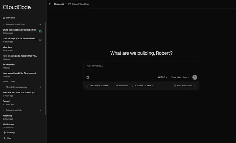 Cloudcode screenshot 1