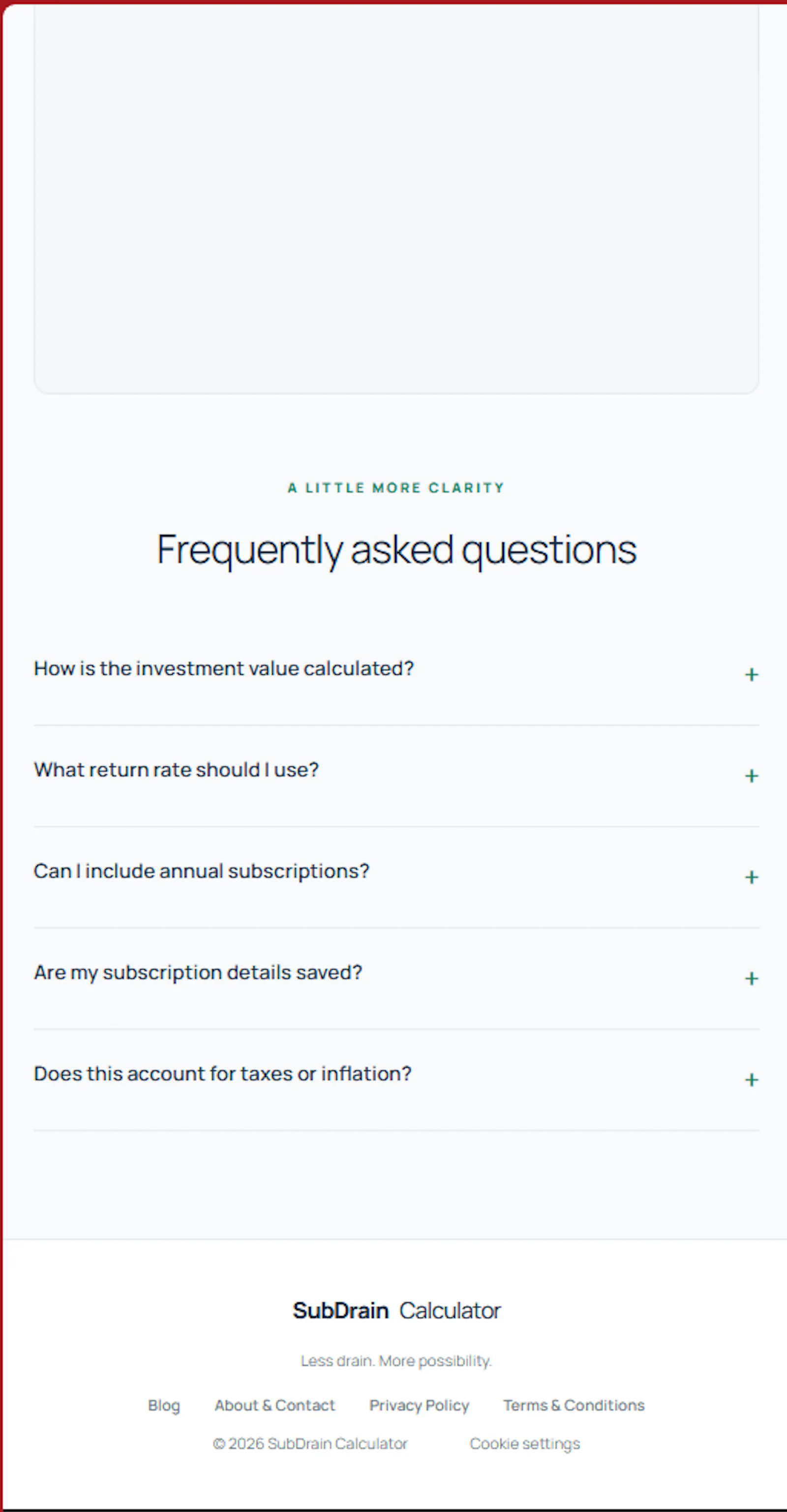 SubDrain Calculator screenshot 4