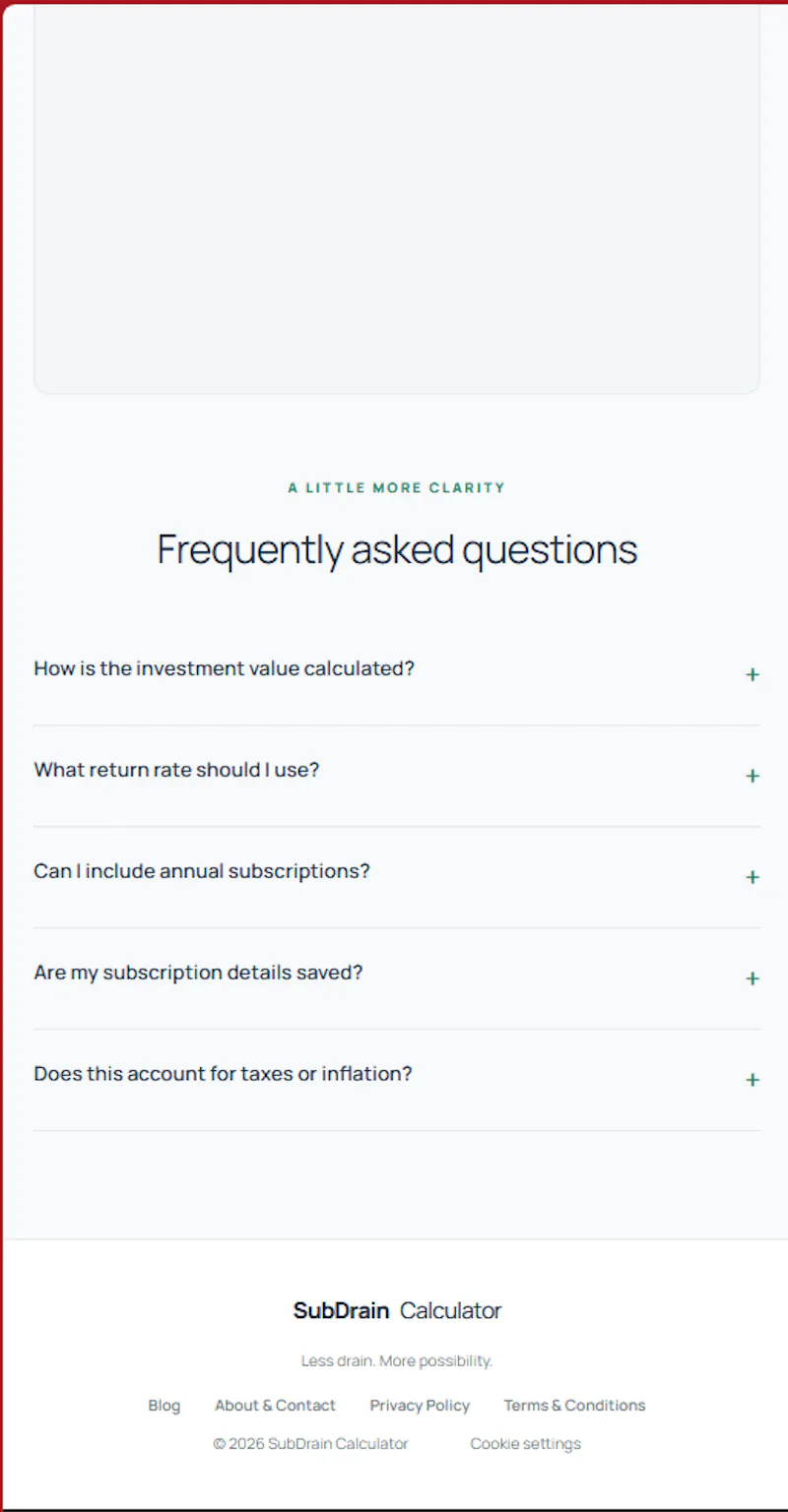 SubDrain Calculator screenshot 4