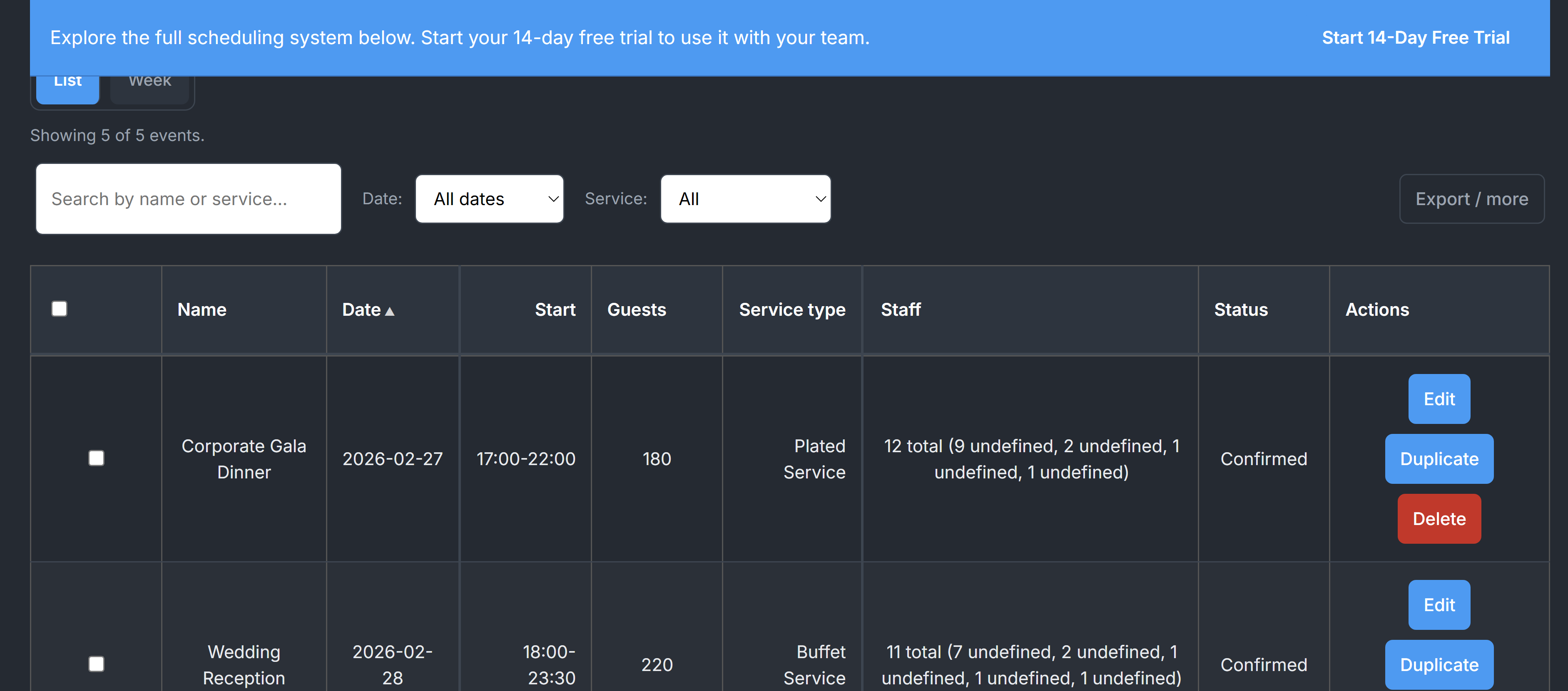 BanquetLogic - Screenshot 3 showing product features and functionality