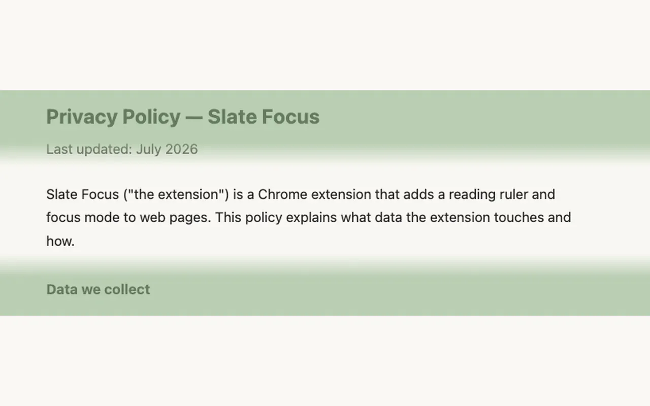 Slate Focus gallery image