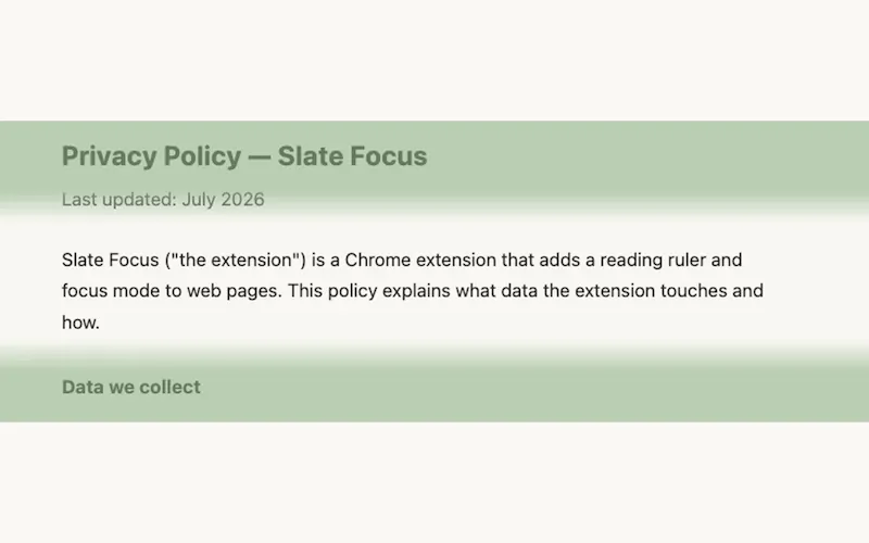 Slate Focus screenshot 1