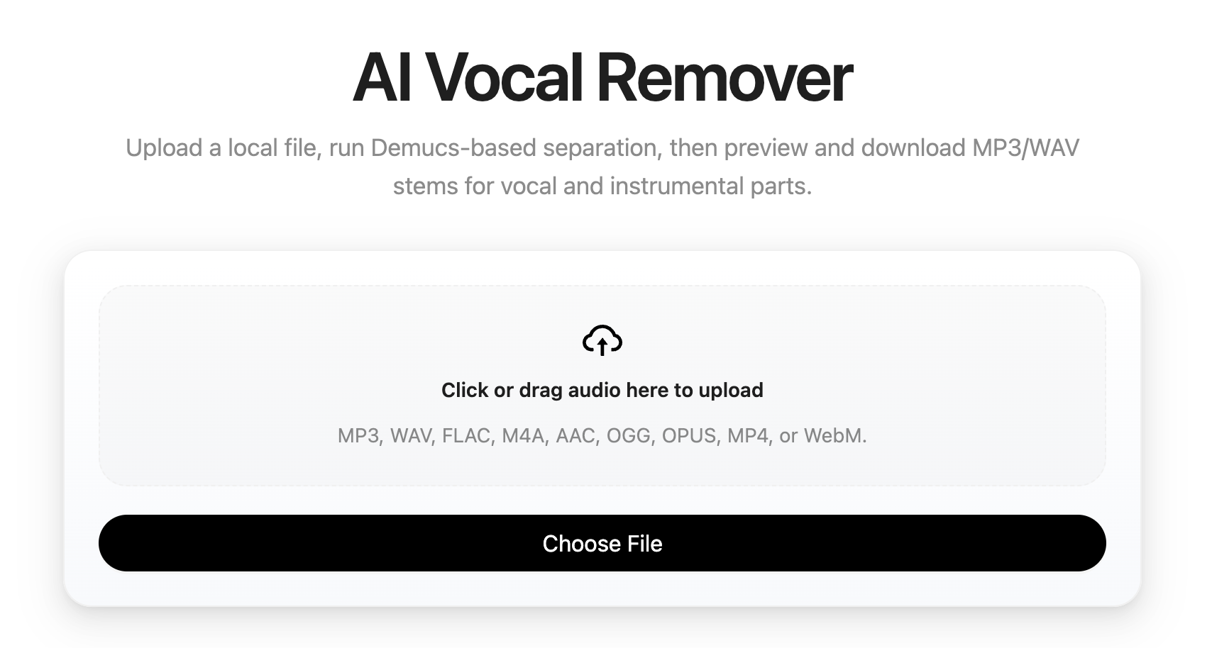 AI Vocal Remover gallery image