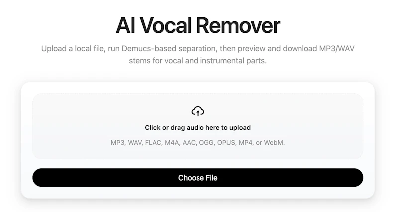 AI Vocal Remover screenshot 1