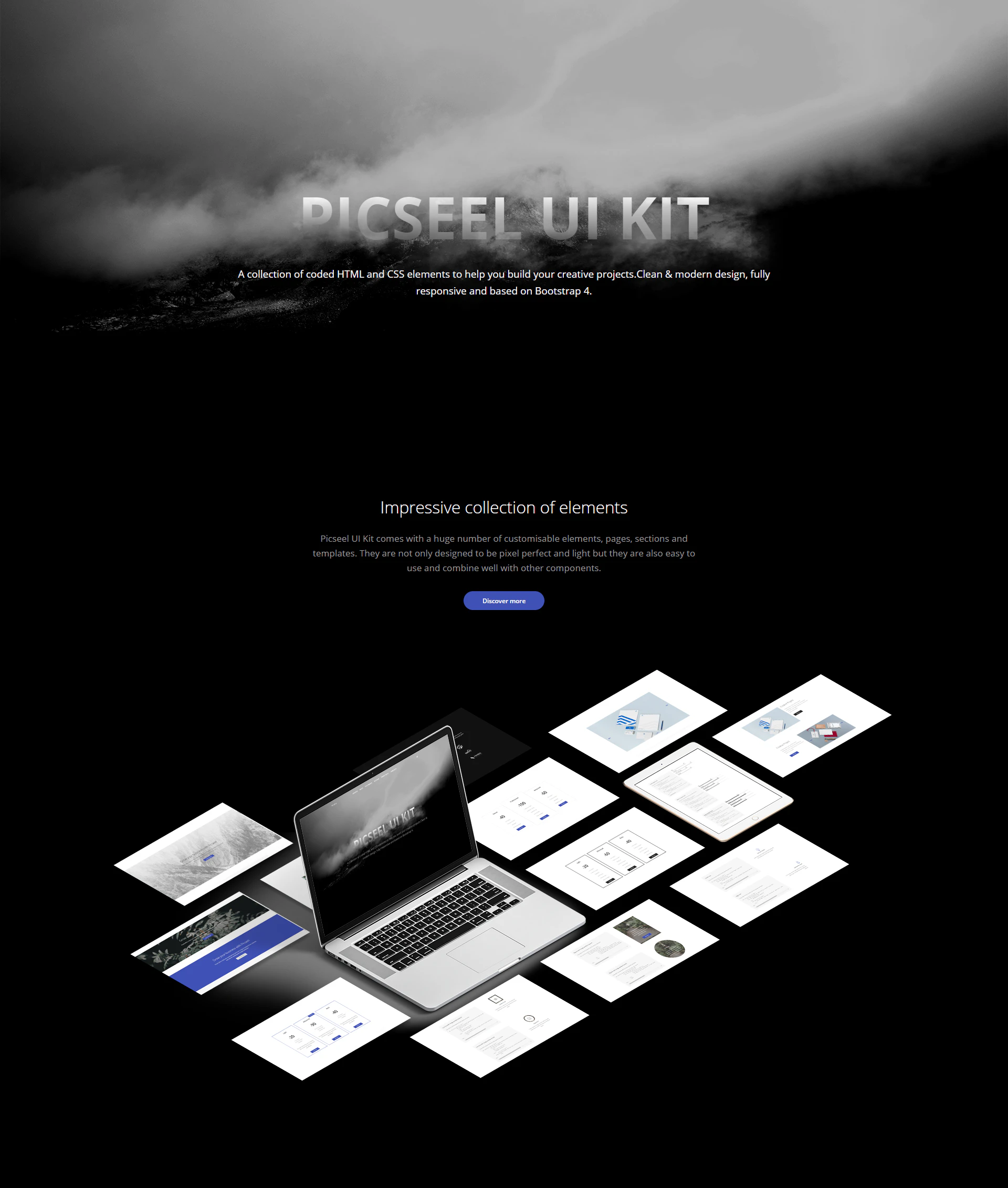 Picseel-Bootstrap 4 UI Elements