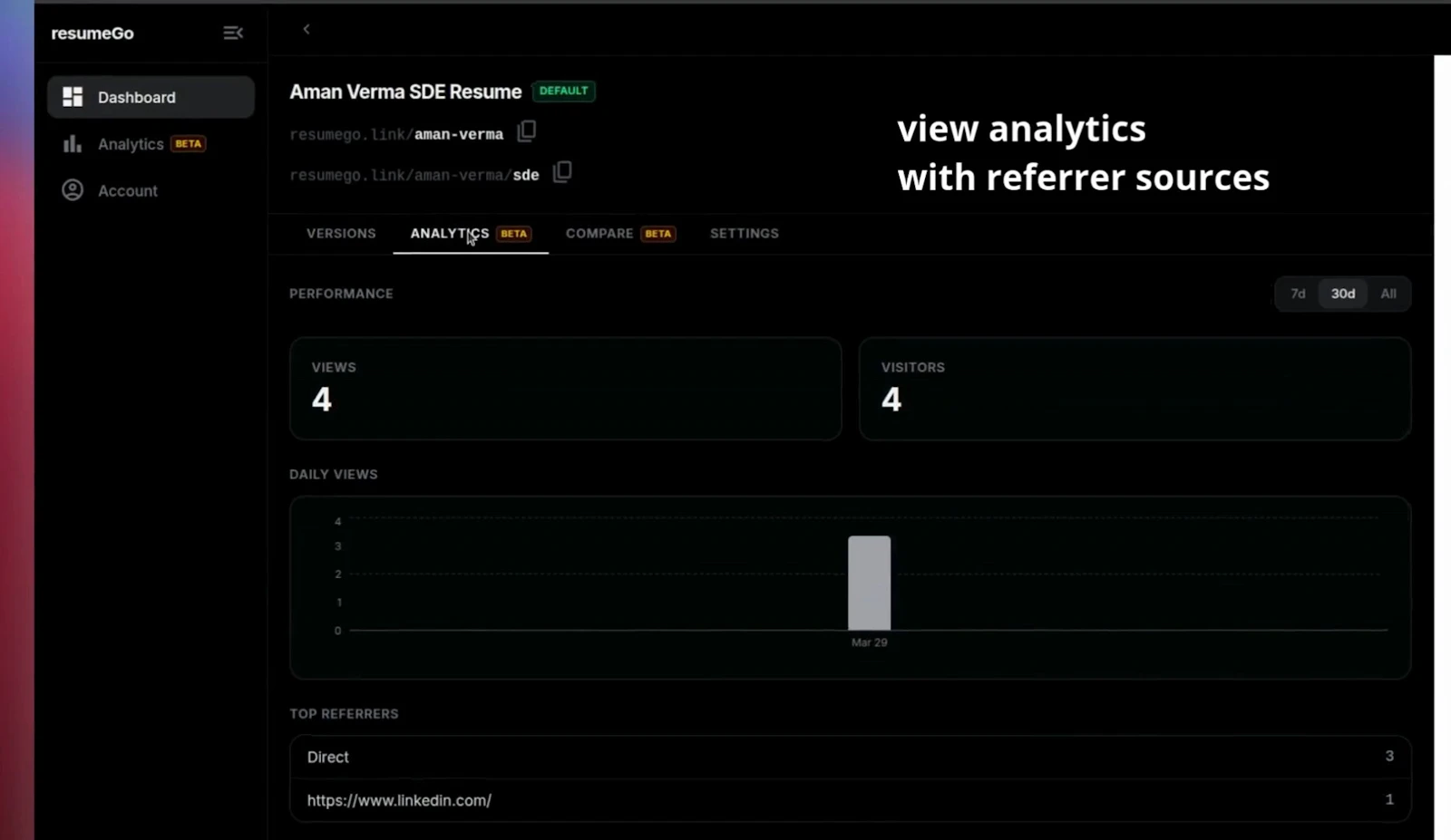 resumeGo screenshot 4