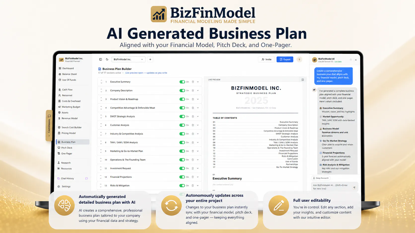 BizFinModel gallery image