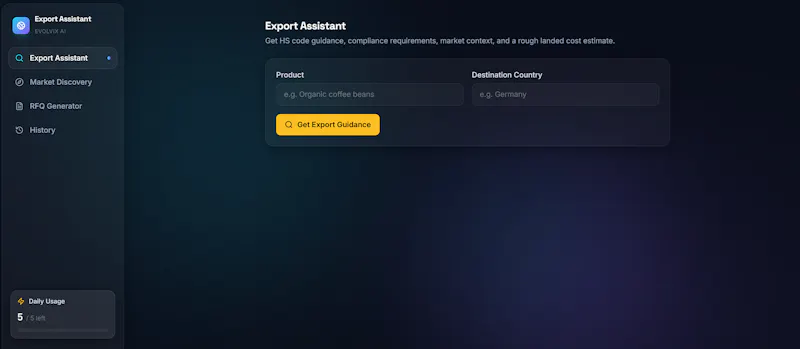 Export Assistant by Evolvix AI screenshot 4