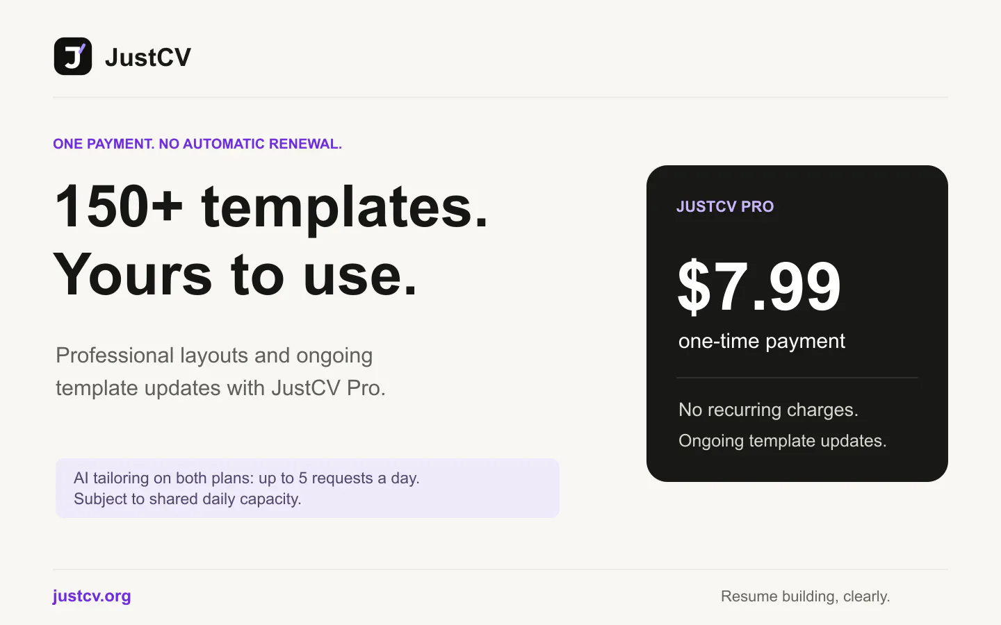 JustCV gallery image