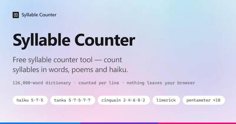 Syllable Counter screenshot 1