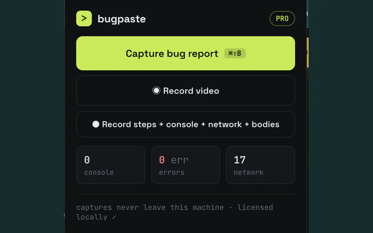 BugPaste gallery image