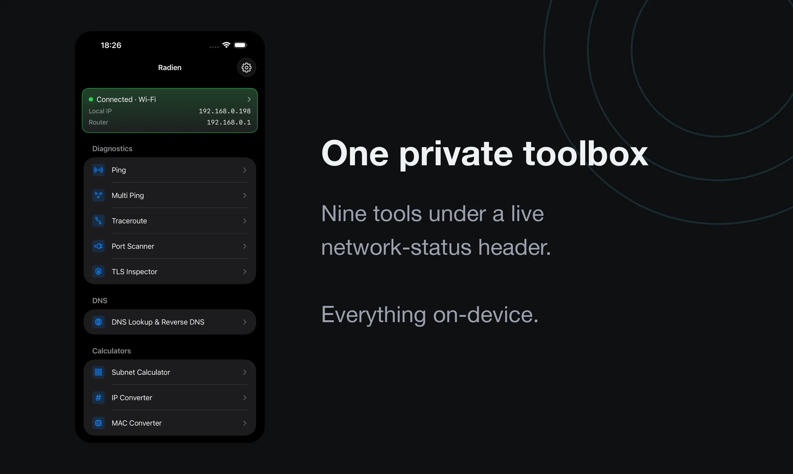 Radien: Network Toolbox gallery image