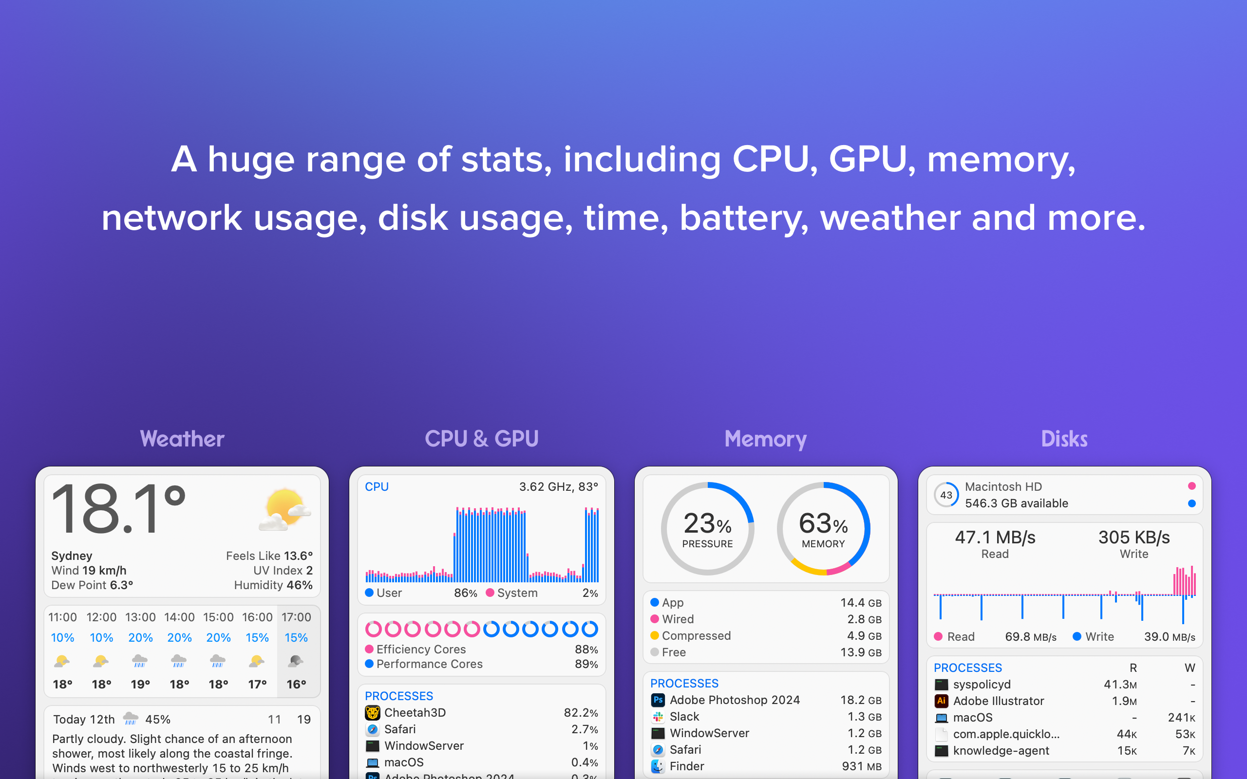 iStat Menus 7 media 3
